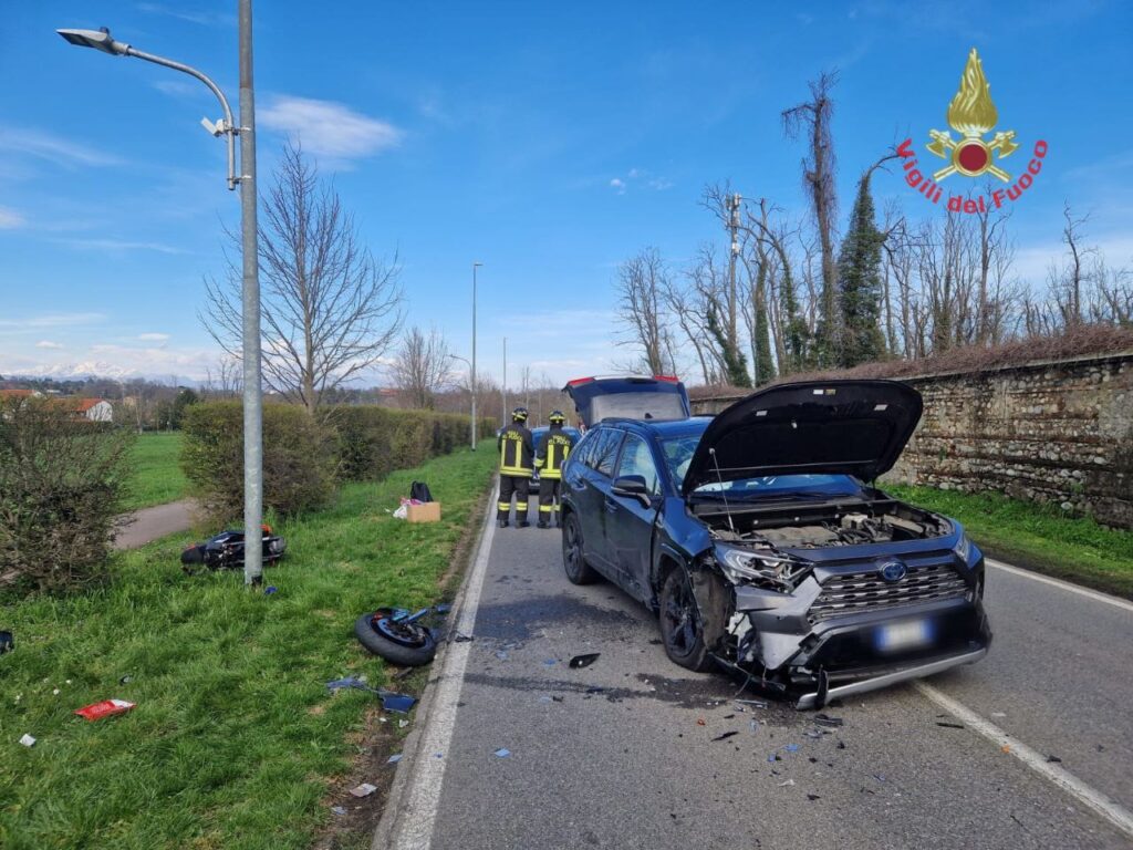 Biassono incidente - foto Vigili del fuoco