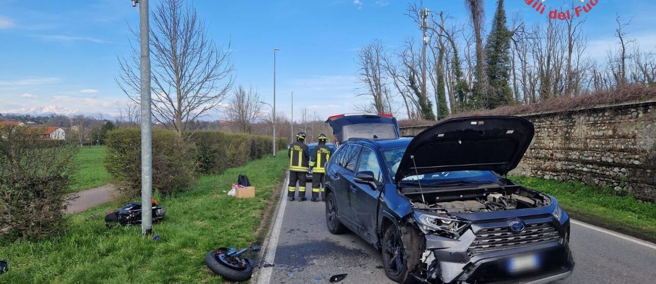 Biassono incidente - foto Vigili del fuoco