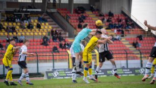 Calcio Eccellenza una fase del match Meda Solbiatese