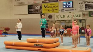 Ginnastica Casati Arcore da sinistra Sara Dei Rossi Marta Aquino Carlotta Bernardi