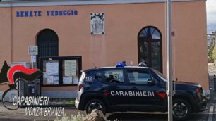 I carabinieri alla stazione di Renate