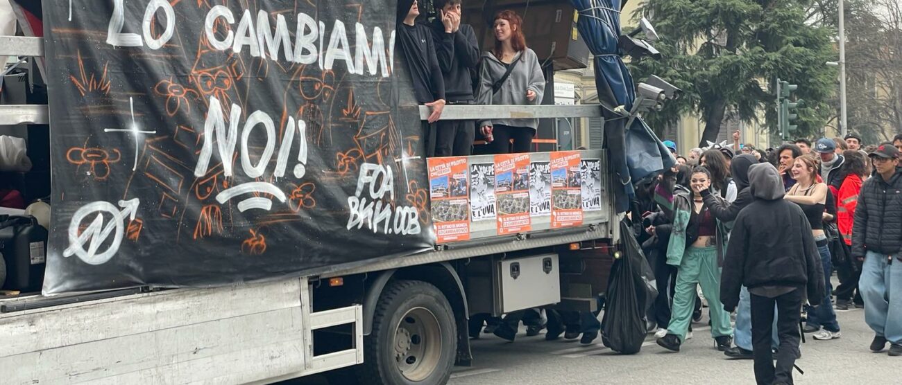 Il corteo della Foa Boccaccio a Monza del 30 marzo 2024