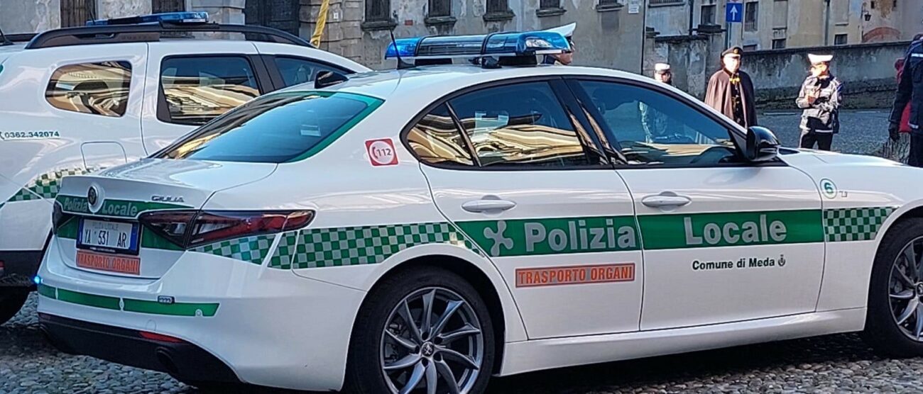 Polizia locale Meda trasporto organi