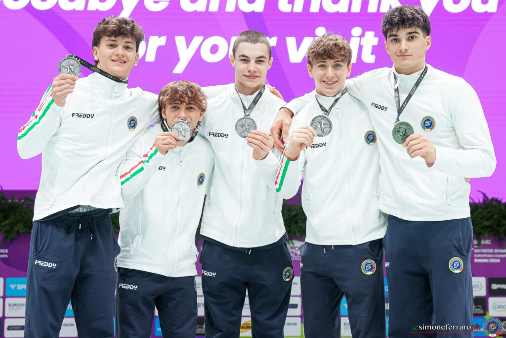 Ginnastica Nazionale Junior Europei 2024 con Vazzola e Mazzola