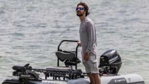 Monza Concorezzo Jacopo Sandonà con la sua barca smontabile