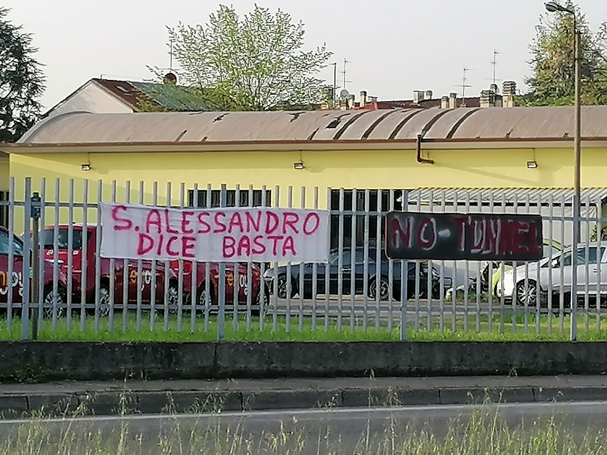 Monza Sant'Alessandro striscioni Serravalle