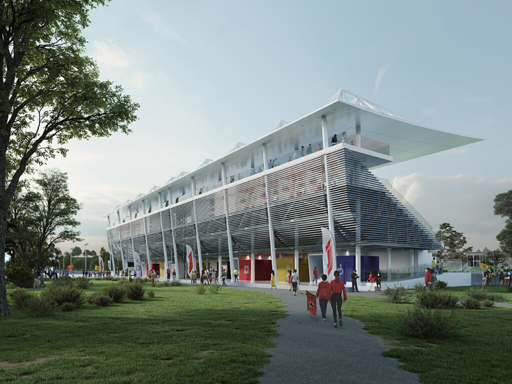 Autodromo di Monza il rendering delle nuove tribune
