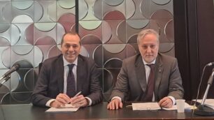 Bcc Carate: il direttore generale Remo Mariani e il presidente Ruggero Redaelli