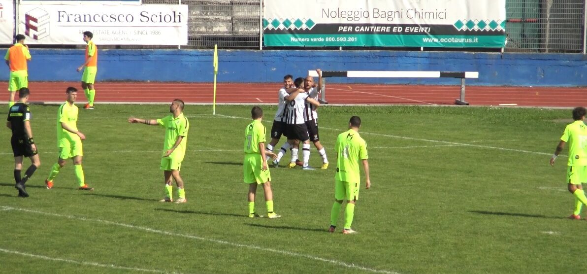 Calcio Eccellenza Meda Laribi match winner a Saronno 2024