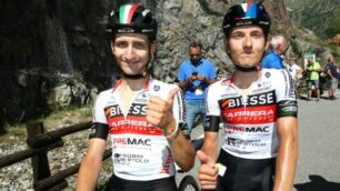 Ciclismo Giussano i gemelli Lorenzo e Francesco Galimberti