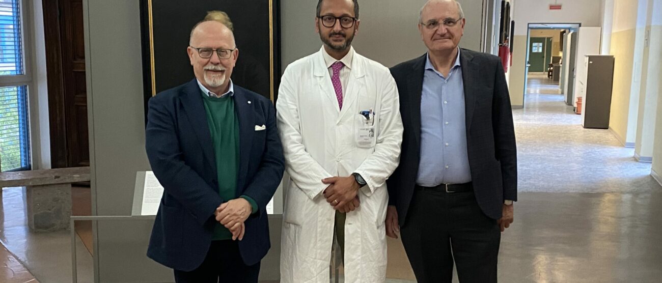 Irccs San Gerardo Monza dott. Cotsoglou, a sinistra il dott. Cogliati, a destra il dott. Casazza.
