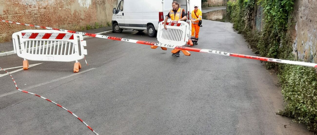 Monza rimozione transenne allerta meteo