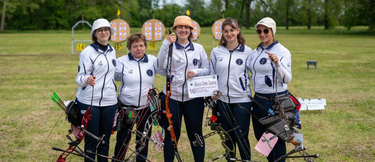 Seveso tiro arco squadra femm.le Bosco delle Querce agli italiani 2024