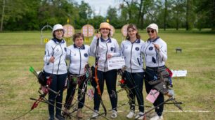 Seveso tiro arco squadra femm.le Bosco delle Querce agli italiani 2024