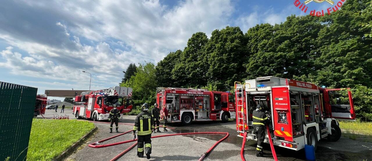 Vimercate Oreno incendio trasformatore ex Ibm