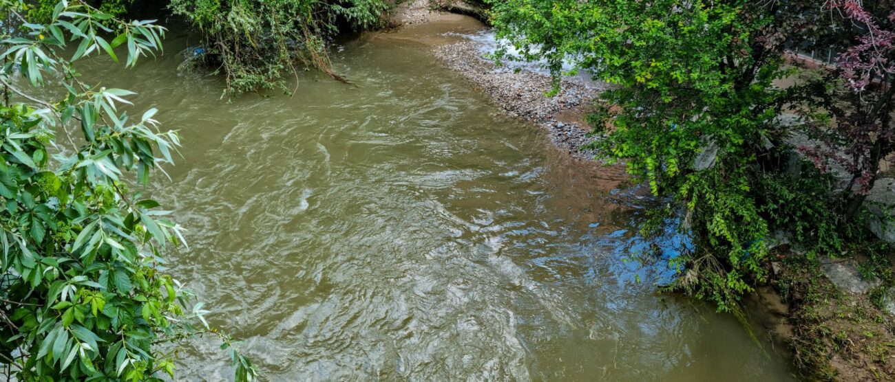 Sversamento viola nel Lambro a Ponte Albiate
