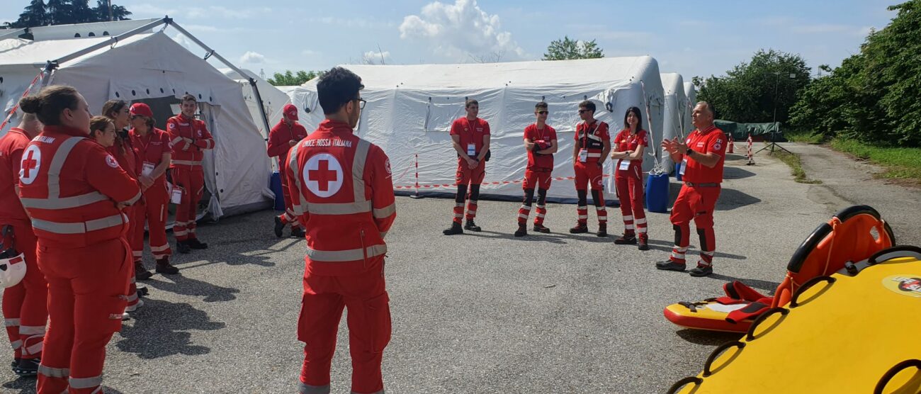 Croce Rossa Agrate esercitazione - foto repertorio