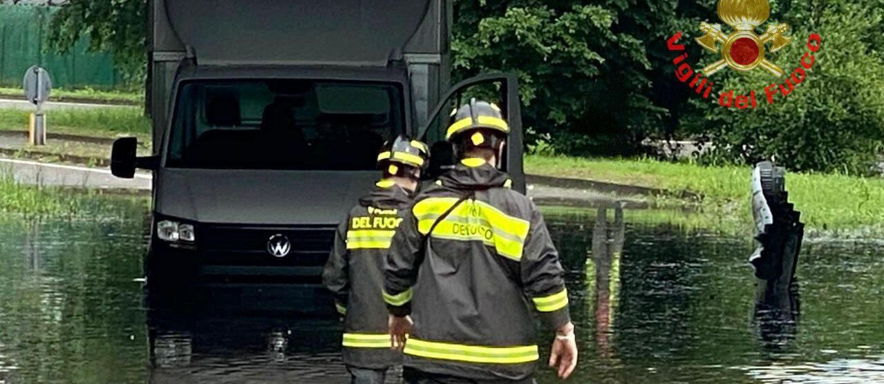 Allerta meteo Intervento dei vigili del fuoco a Cesano Maderno