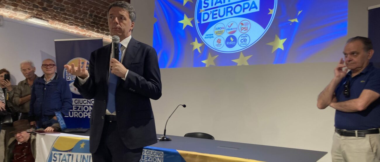 Politico elezioni europee Matteo Renzi a Monza