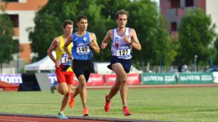 Atletica leggera Alfieri Luca 127 davanti a Pellegrini 140 Cavagna 131