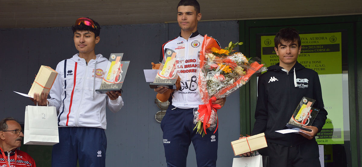 Il podio del Giro della Brianza 2024