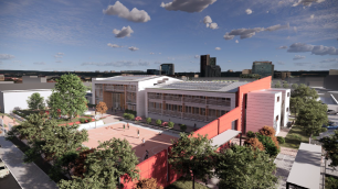 Monza scuola media Bellani rendering