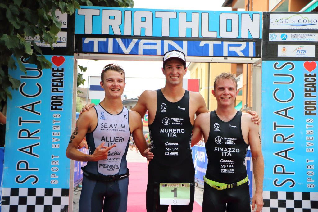 Lissone Triathlon da sinistra Allieri Murero Finazzi 2024