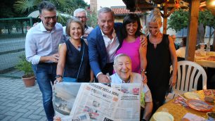 Monza compleanno Giancarlo Nava 90 anni - foto Radaelli