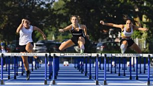 Atletica Rossi Eleonora A.Monza al centro Foto Fidal Lombardia