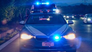 Una pattuglia della Polizia stradale