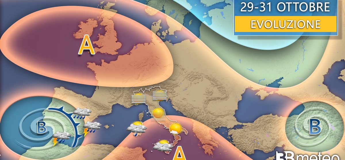 Meteo 29-31 ottobre 3Bmeteo