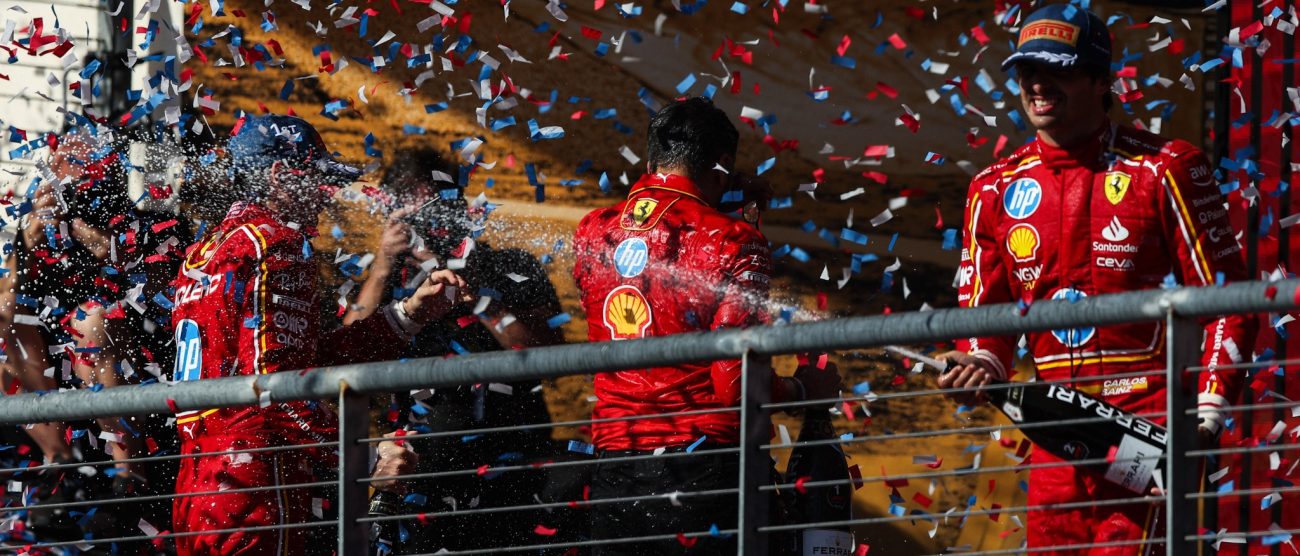 F1 Gp Usa: Festa Ferrari sul podio di Austin - foto Ferrari su Facebook