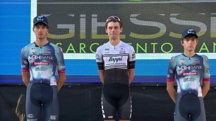 Ciclismo Nespoli Lorenzo primo a destra Milano-Rapallo 2024