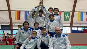 Ginnastica Sampietrina Gruppo atleti a Cassano d'Adda