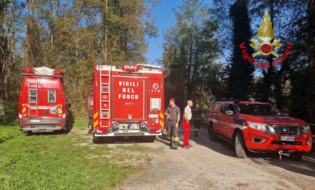 Vigili del fuoco ricerche Cornate d'Adda - foto Vigili del fuoco