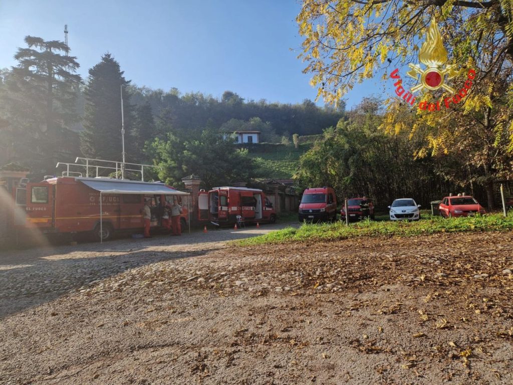 Vigili del fuoco ricerche Cornate d'Adda - foto Vigili del fuoco
