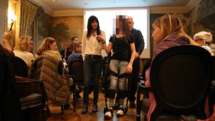 Una prova con l'esoscheletro