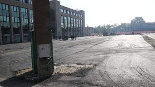 Monza sopralluogo piazza Cambiaghi - foto Radaelli