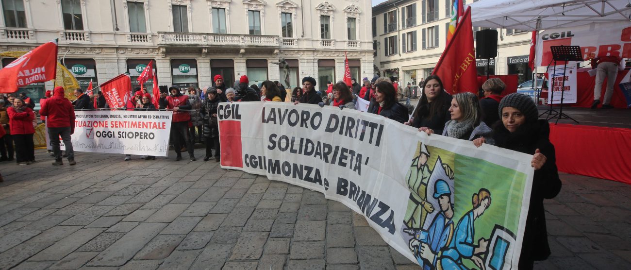 Lo sciopero generale a Monza