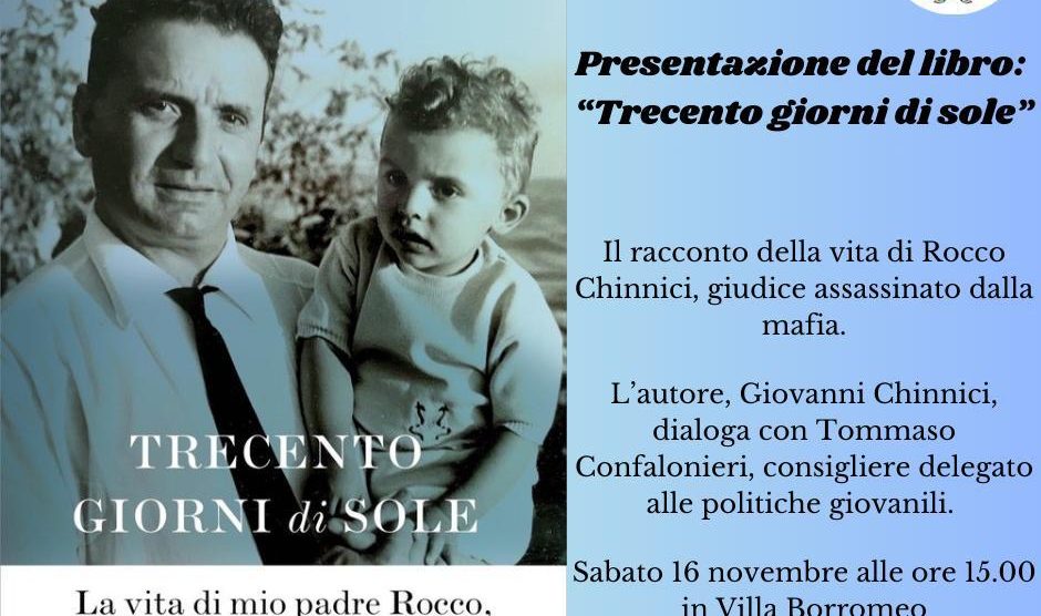 Arcore incontro cn Giovanni Chinnici figlio del giudice Rocco Chinnici