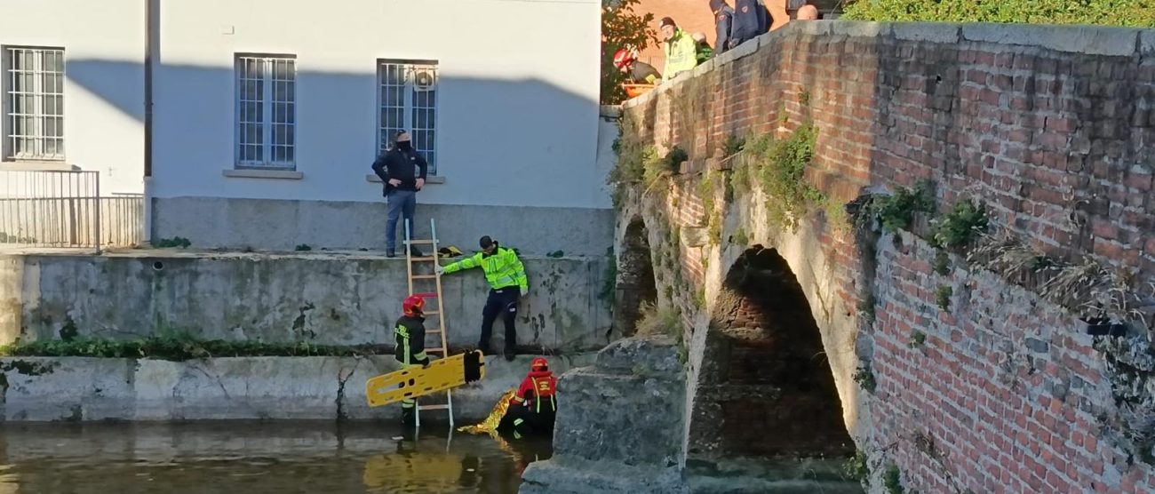 Monza soccorsi Lambro