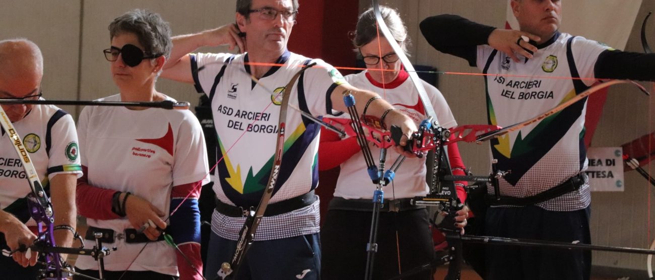 Tiro con l'arco tre arcieri del Borgia di Usmate Velate e due della Polisportiva Besanese 2024