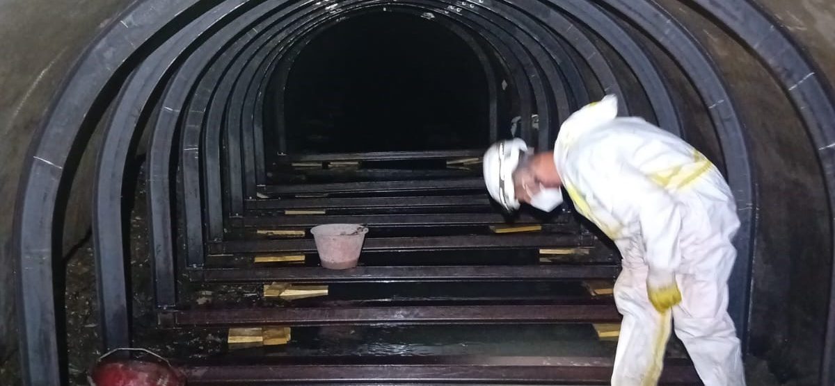 Monza maxi-collettore fognario di viale Campania fase di lavori