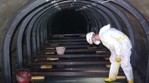 Monza maxi-collettore fognario di viale Campania fase di lavori