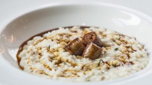 Il risotto alla monzese di chef Silva al Derby Grill