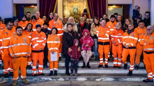 L'inaugurazione del nuovo mezzo della Croce bianca di Giussano