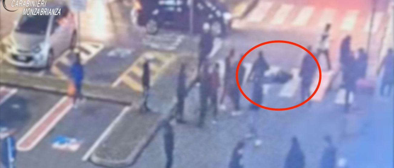 Aggressione Macherio screenshot da video carabinieri