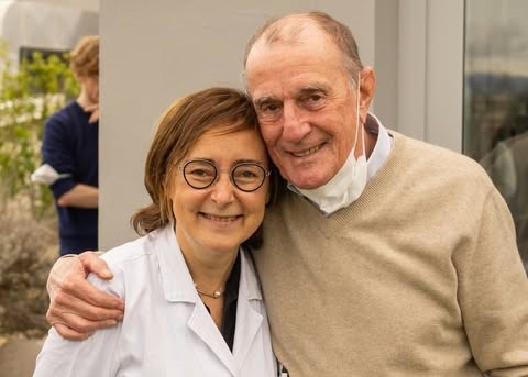 Adriana Balduzzi con Giovanni Verga