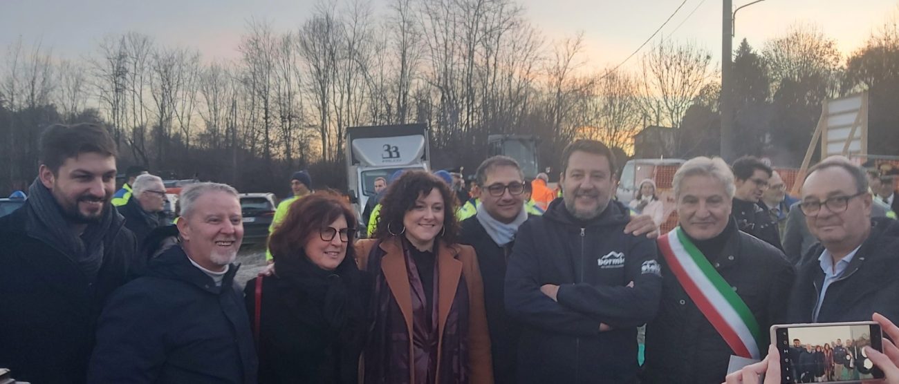 Ministro Salvini sopralluogo SS36