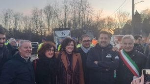 Ministro Salvini sopralluogo SS36